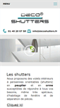Mobile Screenshot of decoshutters.fr